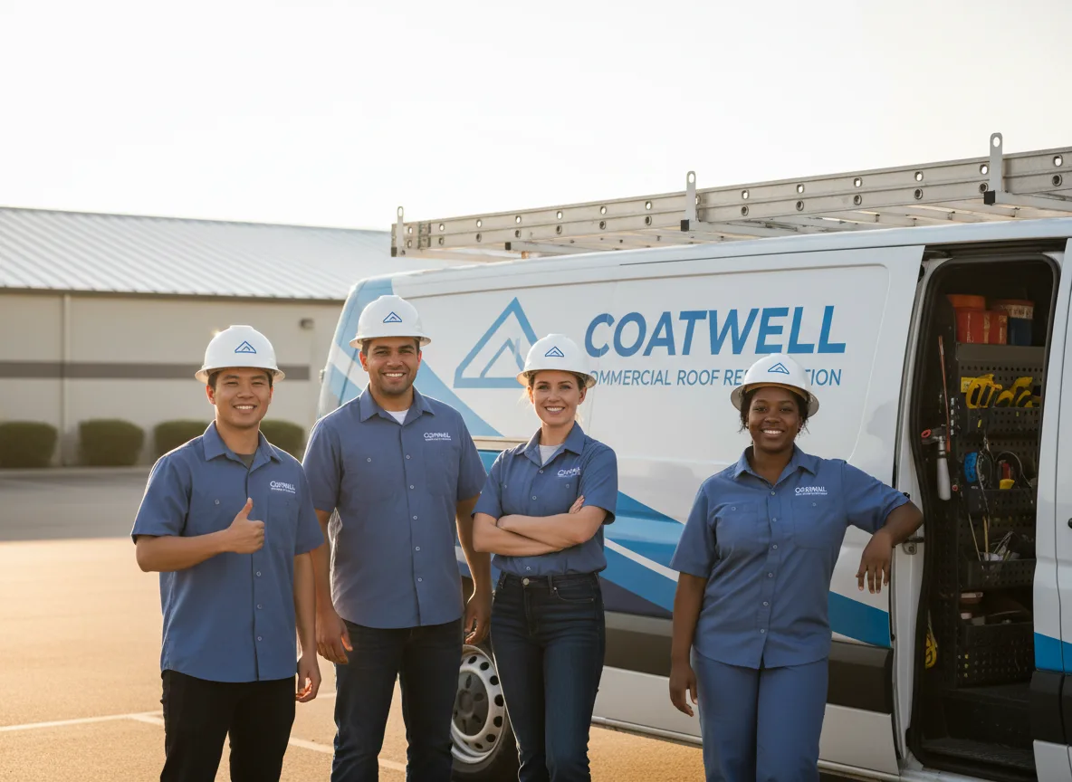 Commercial roof coating company in Potwin, KS