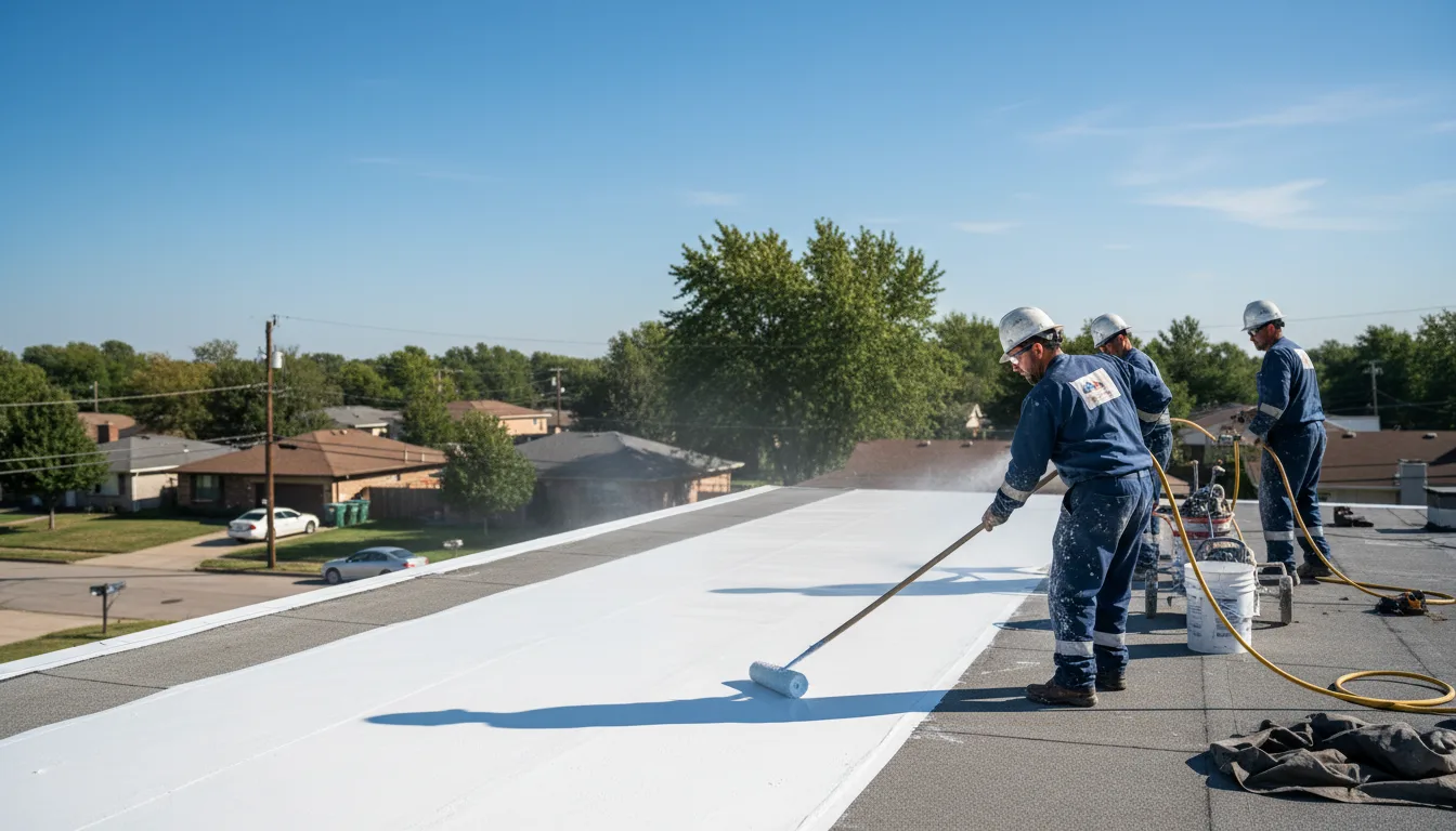 Commercial roof coating in Potwin, KS near me